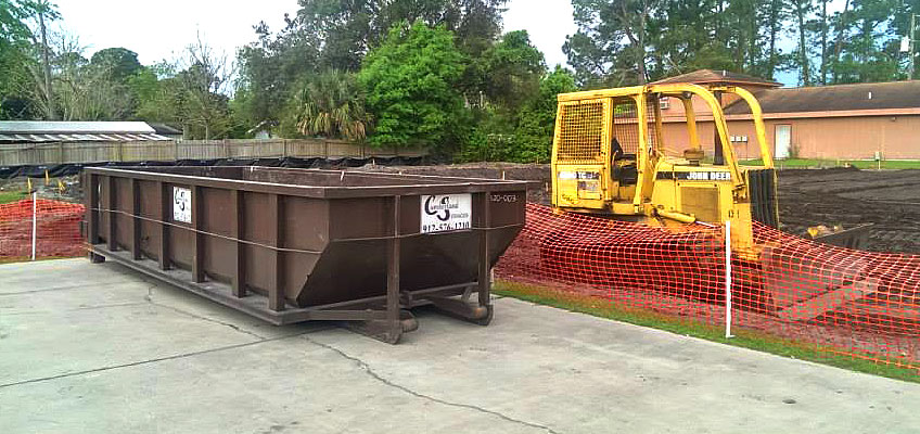 Cumberland Services Roll-off Containers for Commercial Construction