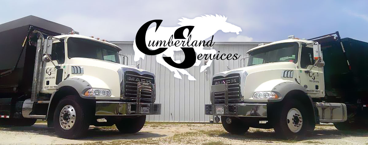 Cumberland Services offers roll-off, front load, land clearing, demolition and dump truck services